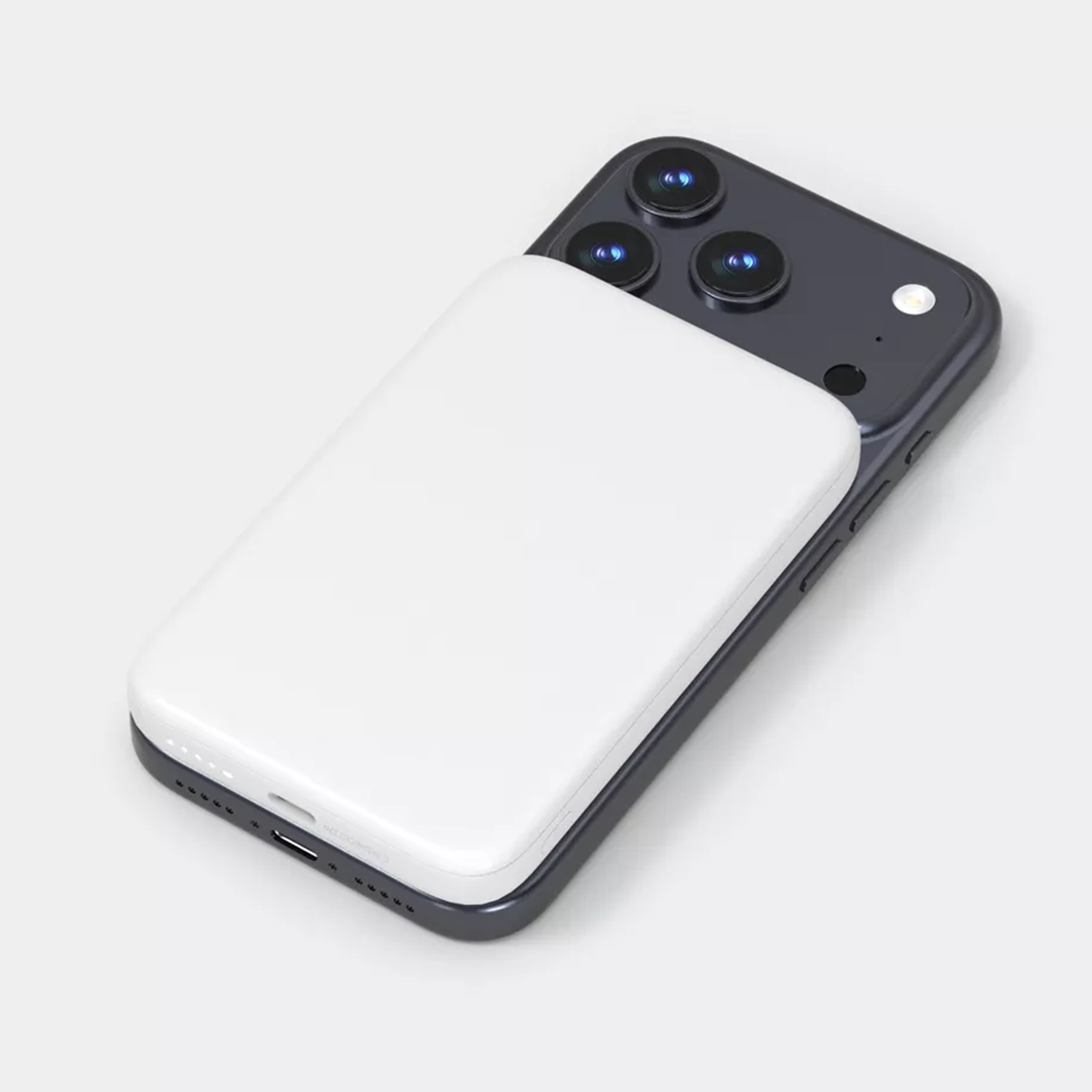 5000Mah Magnetic Wireless Power Bank, Portable Dual Mode Charger With Wired Type-C Charging Function