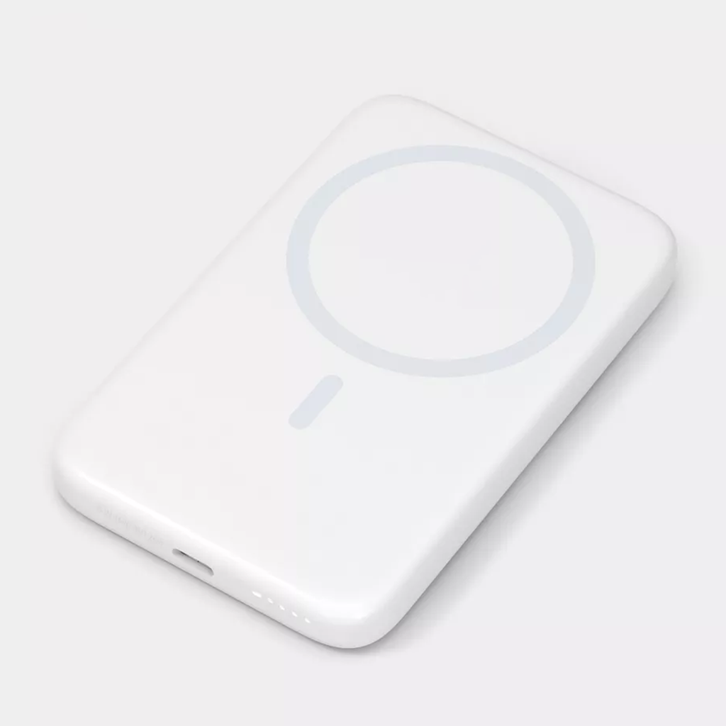 5000Mah Magnetic Wireless Power Bank, Portable Dual Mode Charger With Wired Type-C Charging Function