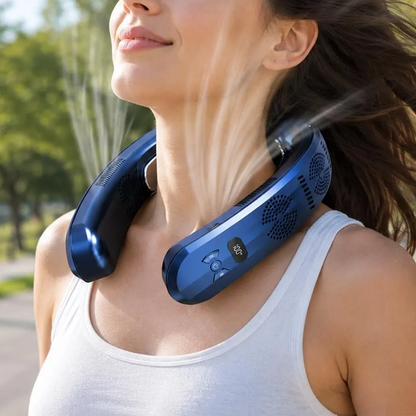 Hands-Free Neck Climate Regulator, Wearable Cool & Warm Device With Digital Power Display And Usb Charging