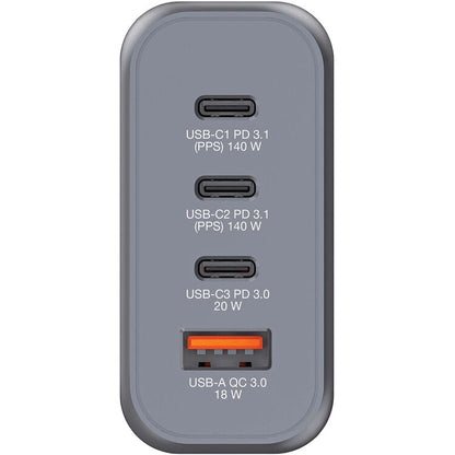 USB Charger 140W 4-Port GaN Fast Charging Travel Wall USB Charger