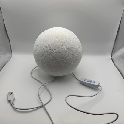 Textured Sphere Lunar Night Light, Usb Powered Desk Ambient Lamp With Adjustable Lighting Modes For Cosmic Interior Ornament