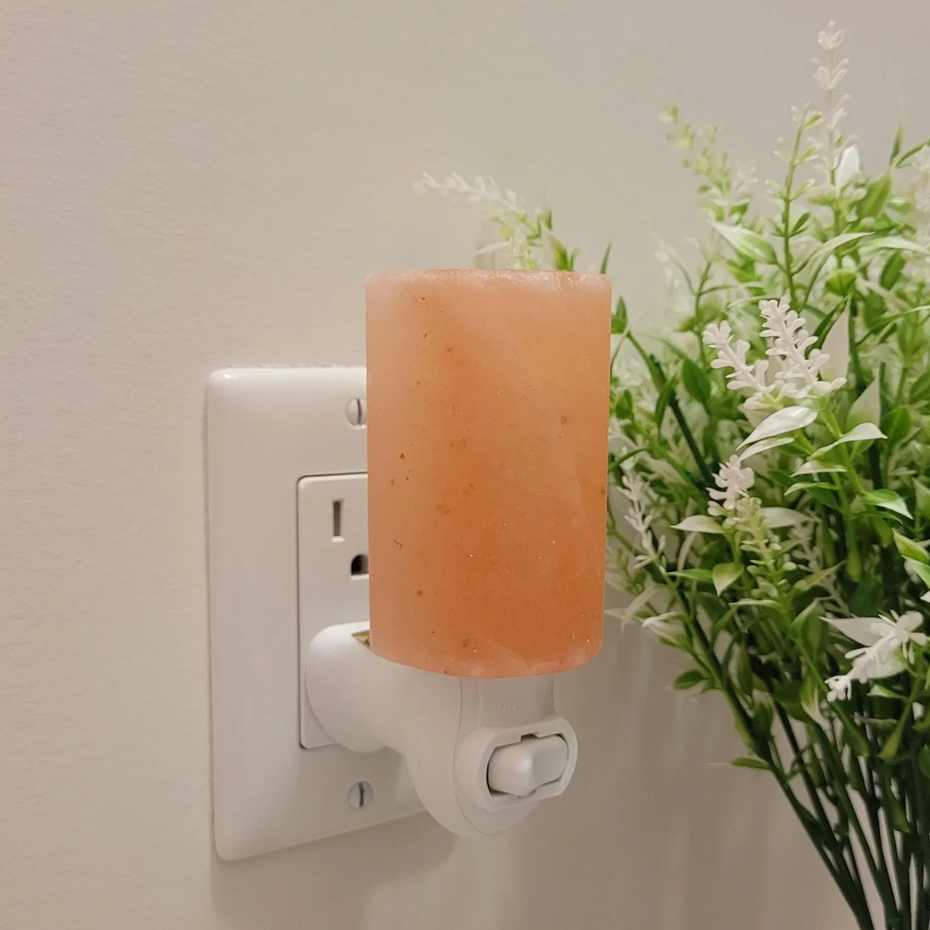Cylindrical Crystal Plug-In Night Lamp, Rotatable Wall Socket Ambient Light With Integrated On Off Switch For Cozy Indoor Atmosphere