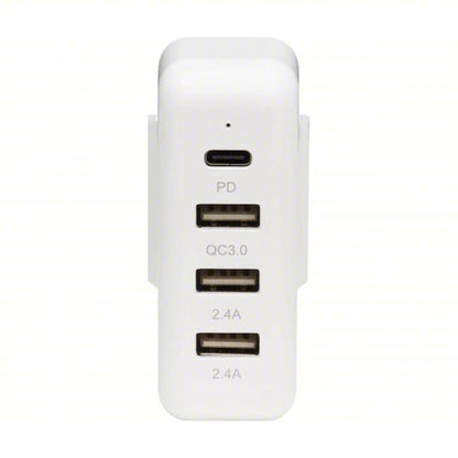 USB Charger 4-Port Multi-Function Wall USB Charger Adapter with PD & QC Fast Charging Ports